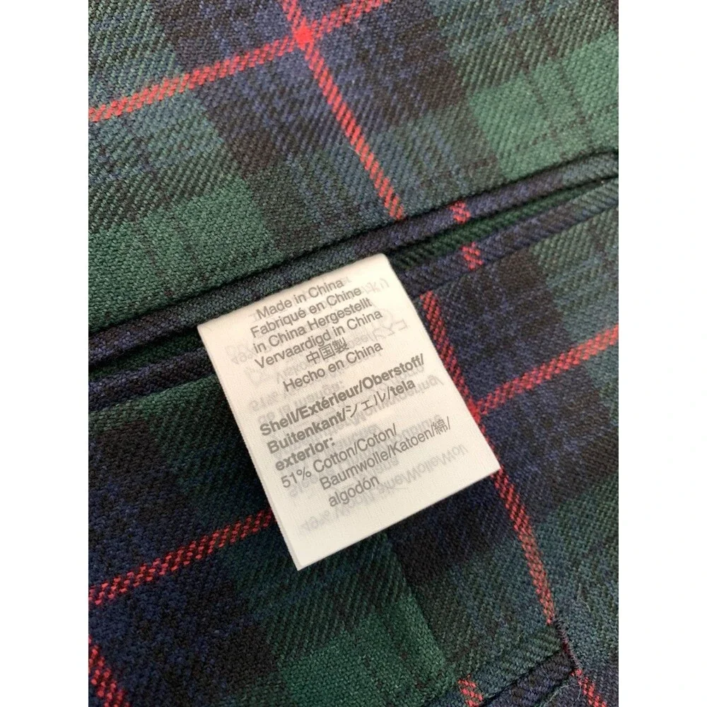 J Crew Blazer Mens 38R Tartan Plaid Moon Ludlow Slim-Fit Preppy Jacket Sportcoat